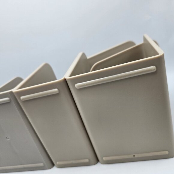 Caraway Lot 4 mini duo magnetic divider Pot pan Lid organizer Beige Plastic - Picture 5 of 6